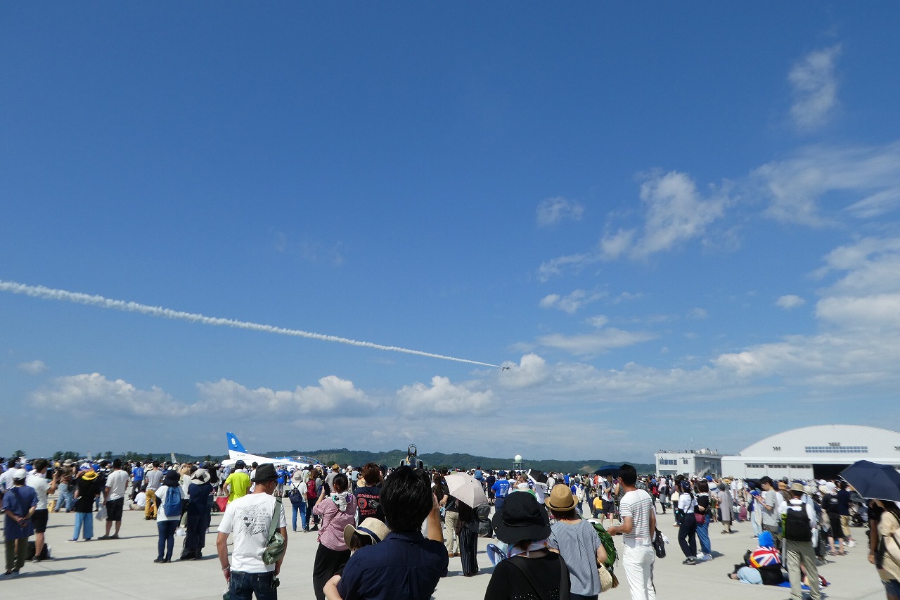 松島基地航空祭の混み具合